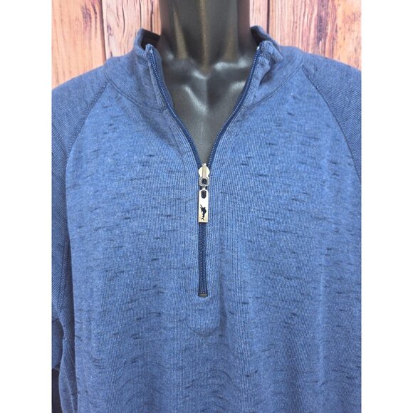 Tommy Bahama Mens Reversible Blue Pullover Jacket XL Cotton Blend NWOT - Picture 3 of 7